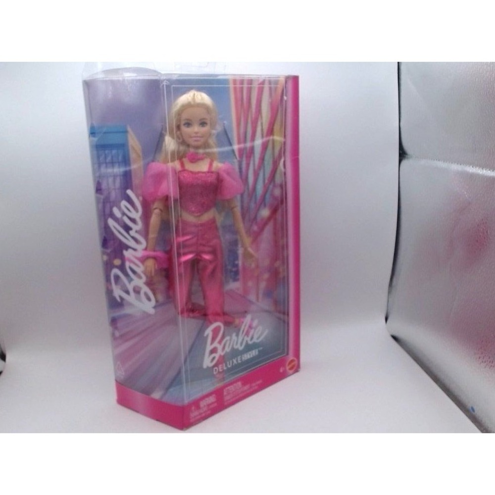 Barbie -‎ Deluxe Style Fashion Doll #5 in Metallic Pink Outfit, BRAND NEW IN BOX